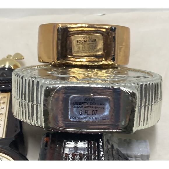 Lot of 5 Avon Men's Wild Country Cologne Bottles Coins, Log Cabin, 8-Ball & More - Picture 16 of 16